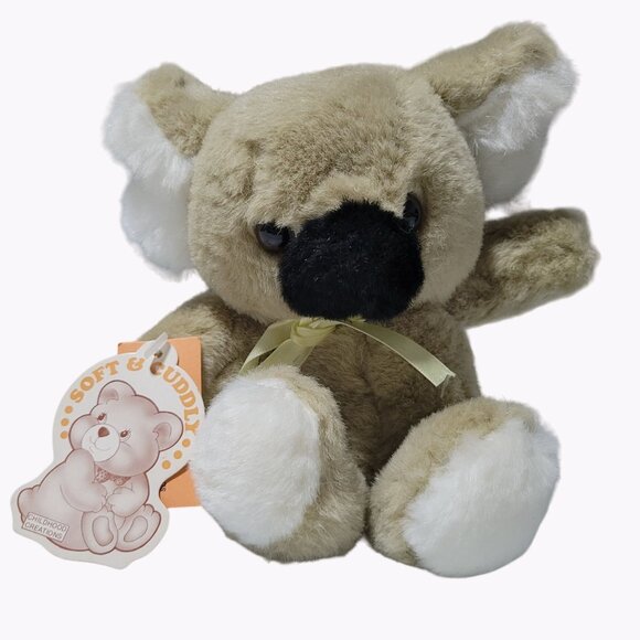 Vintage Childhood Creations Koala Bear 7 Inch Plush Stuffed Animal Cuddle Wit - Picture 1 of 9